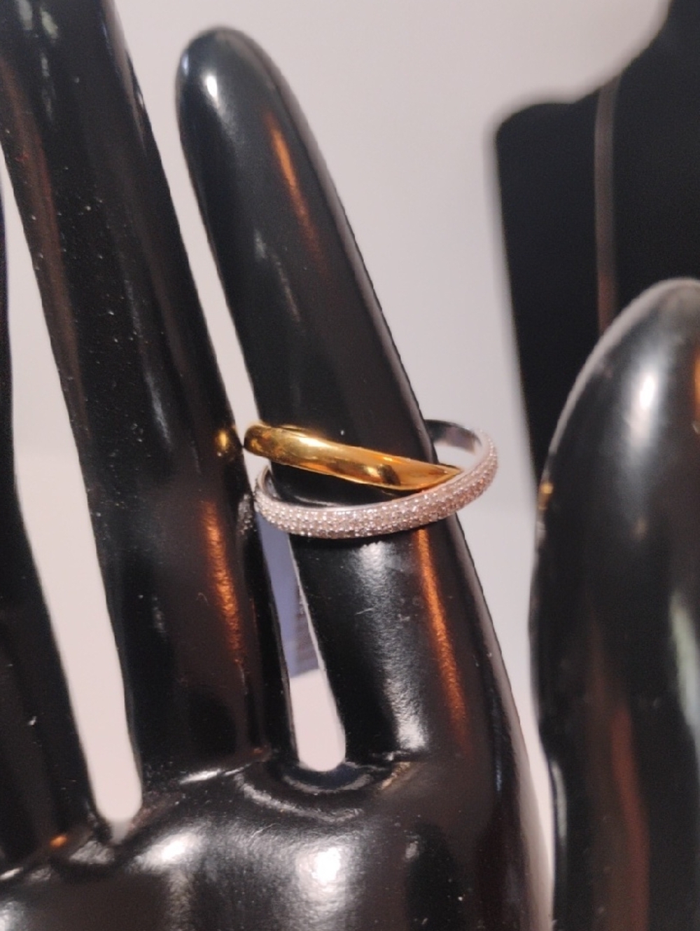 925 Sterling Silver 0.5 CTW Diamond Ring Set New With Tags $1300 - Picture 3 of 9